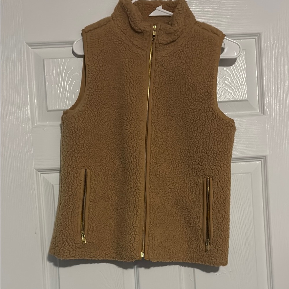 Cozy Tan Sherpa Vest